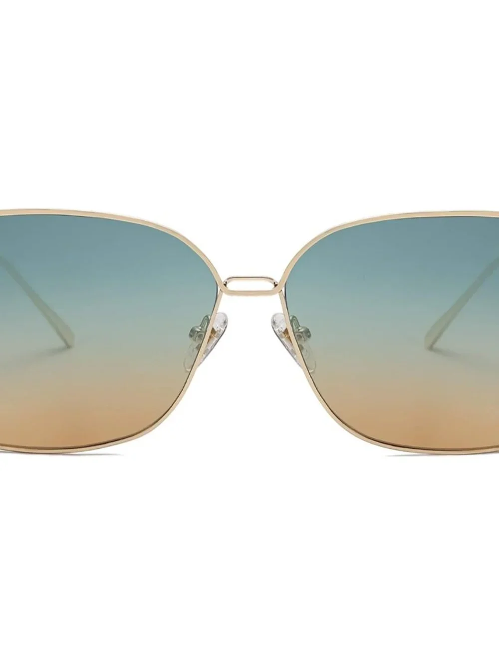 Lightweight Trendy Oversized Square Shades with UV400 Protection - Adult Size